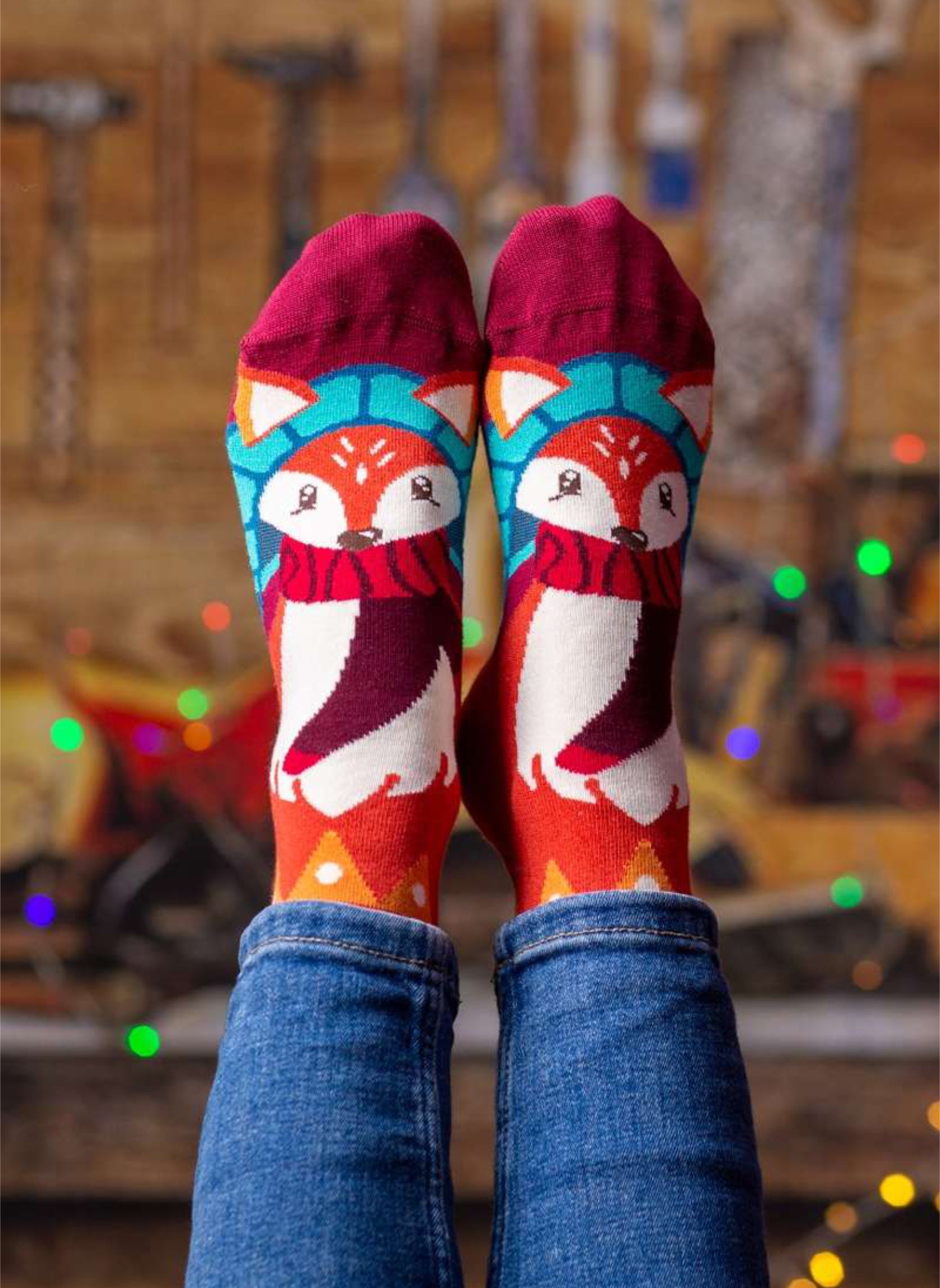 Chaussettes en Bambou Noël Renard