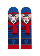 Chaussettes Enfants en Bambou Noël Loup