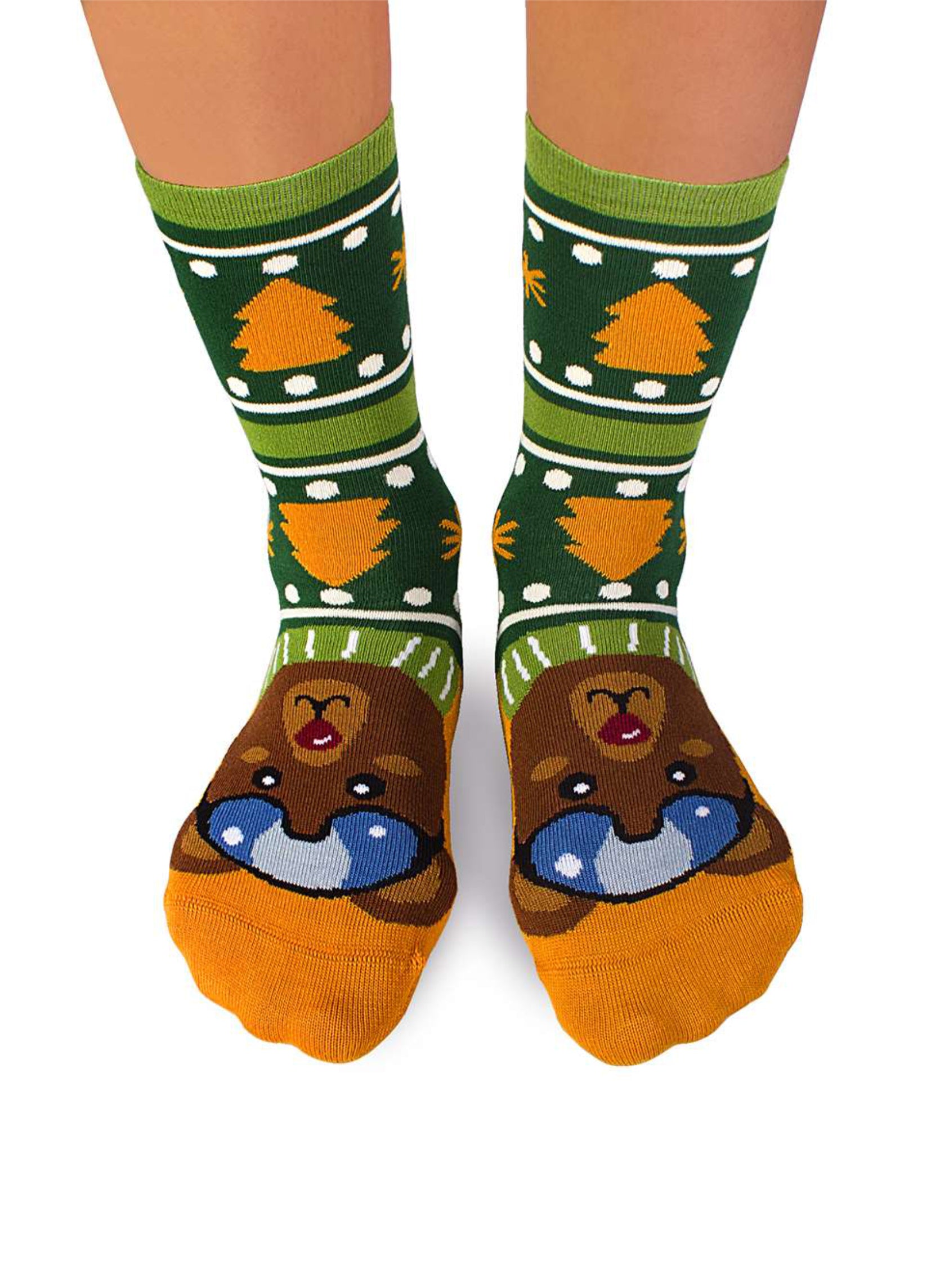 Chaussettes en Bambou Noël Ours