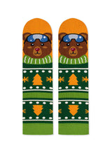 Chaussettes en Bambou Noël Ours
