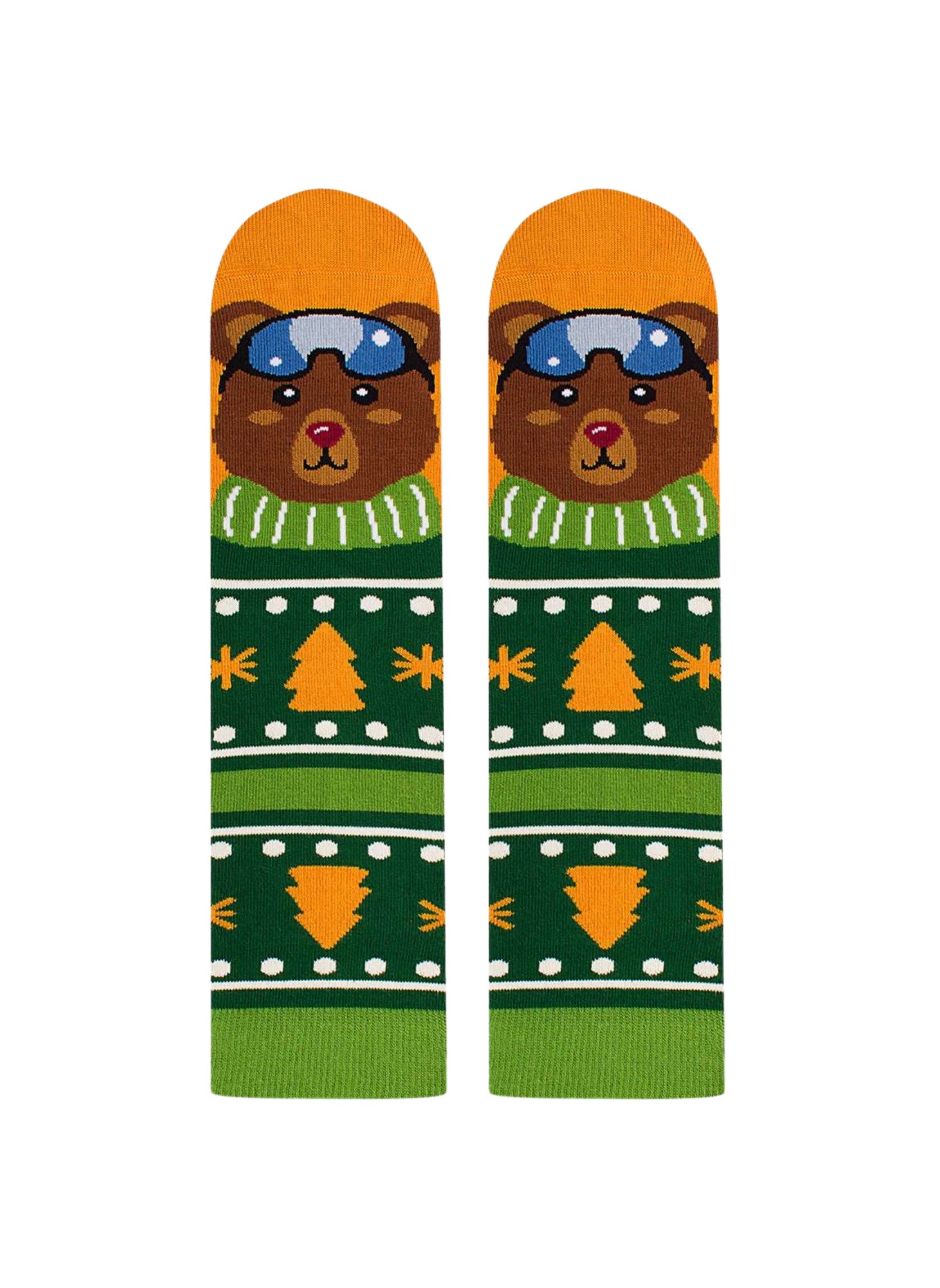 Chaussettes en Bambou Noël Ours