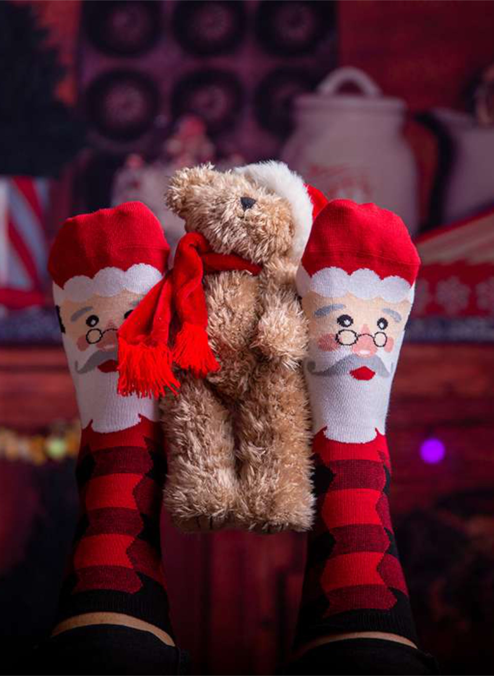 Chaussettes Enfants en Bambou Noël Santa Claus