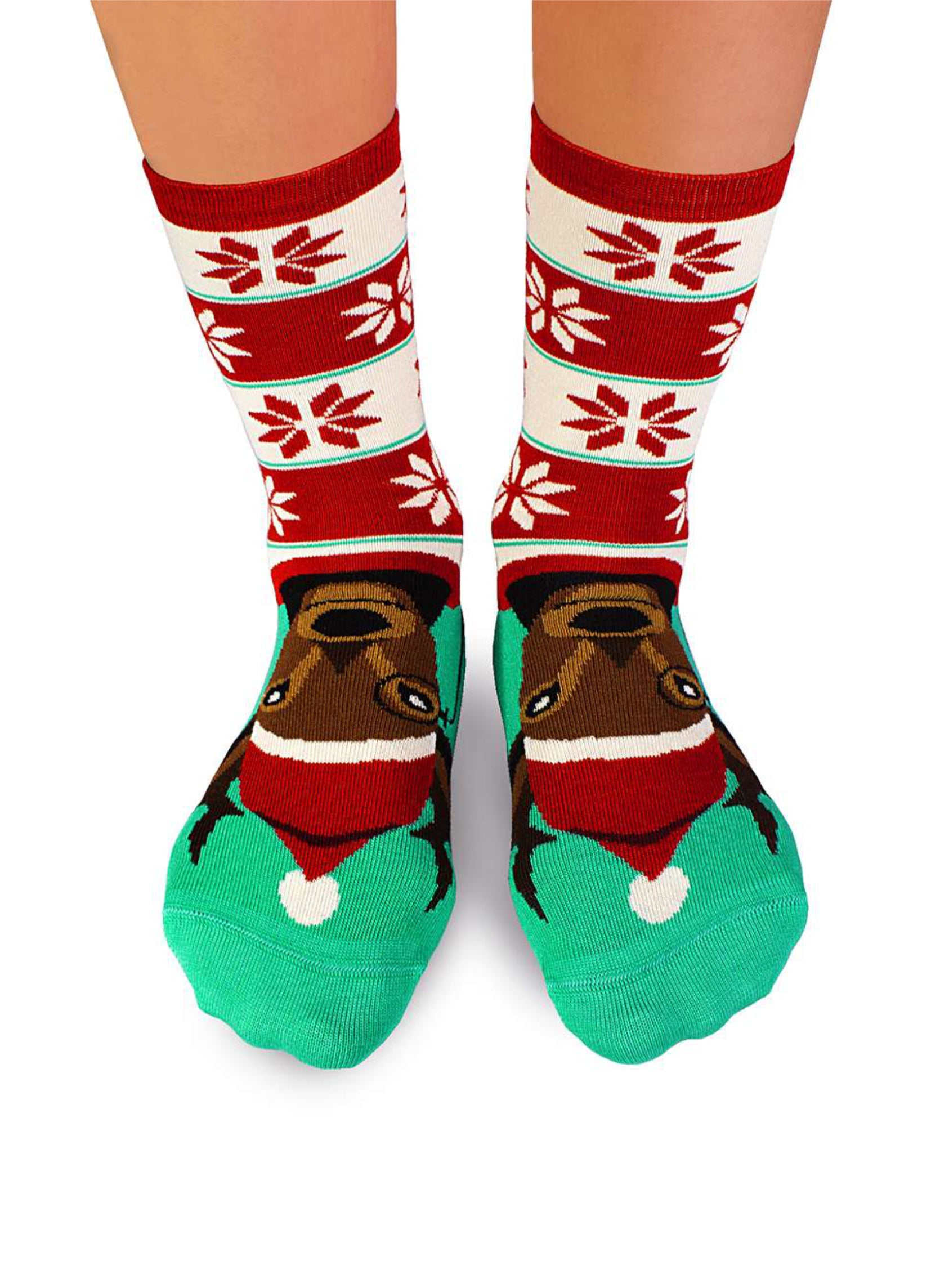 Chaussettes en Bambou Noël Rudolph le Renne