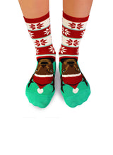 Chaussettes Enfants en Bambou Noël Rudolph le Renne