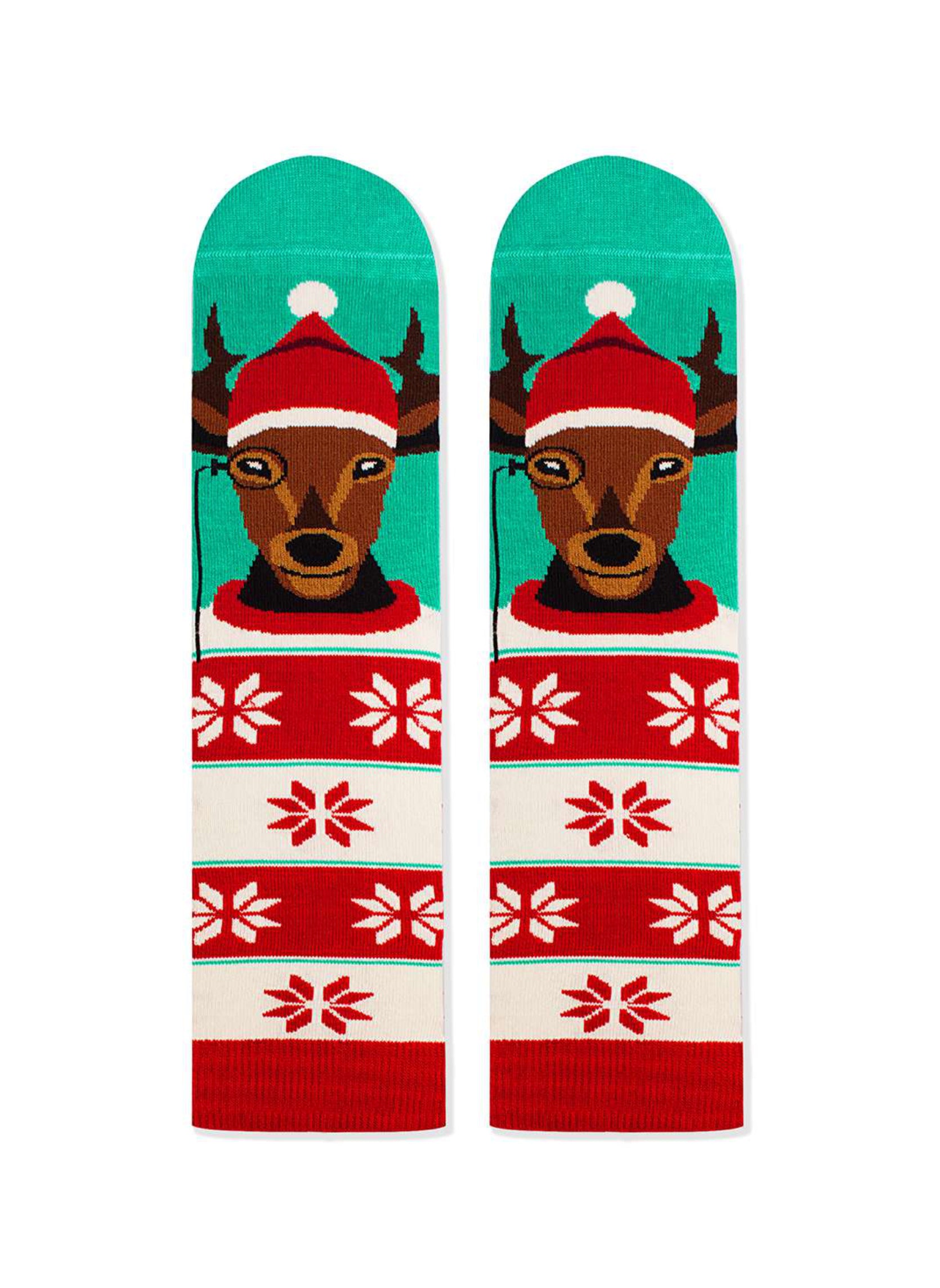 Chaussettes Enfants en Bambou Noël Rudolph le Renne