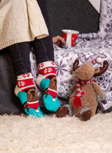 Chaussettes Enfants en Bambou Noël Rudolph le Renne
