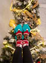 Chaussettes Enfants en Bambou Noël Rudolph le Renne