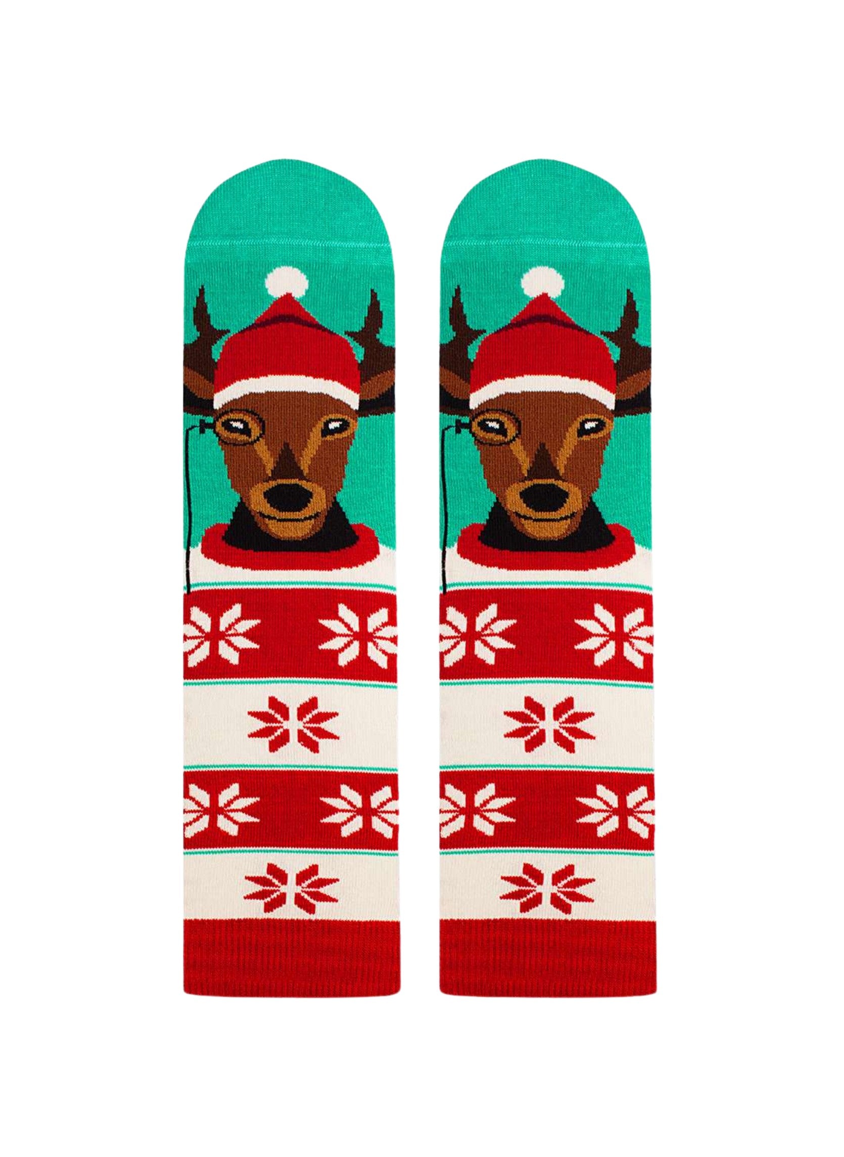 Chaussettes en Bambou Noël Rudolph le Renne