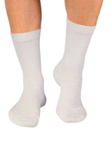 Chaussettes en Bambou Unies Blanches