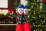 Chaussettes en Bambou Noël Ours Polaire