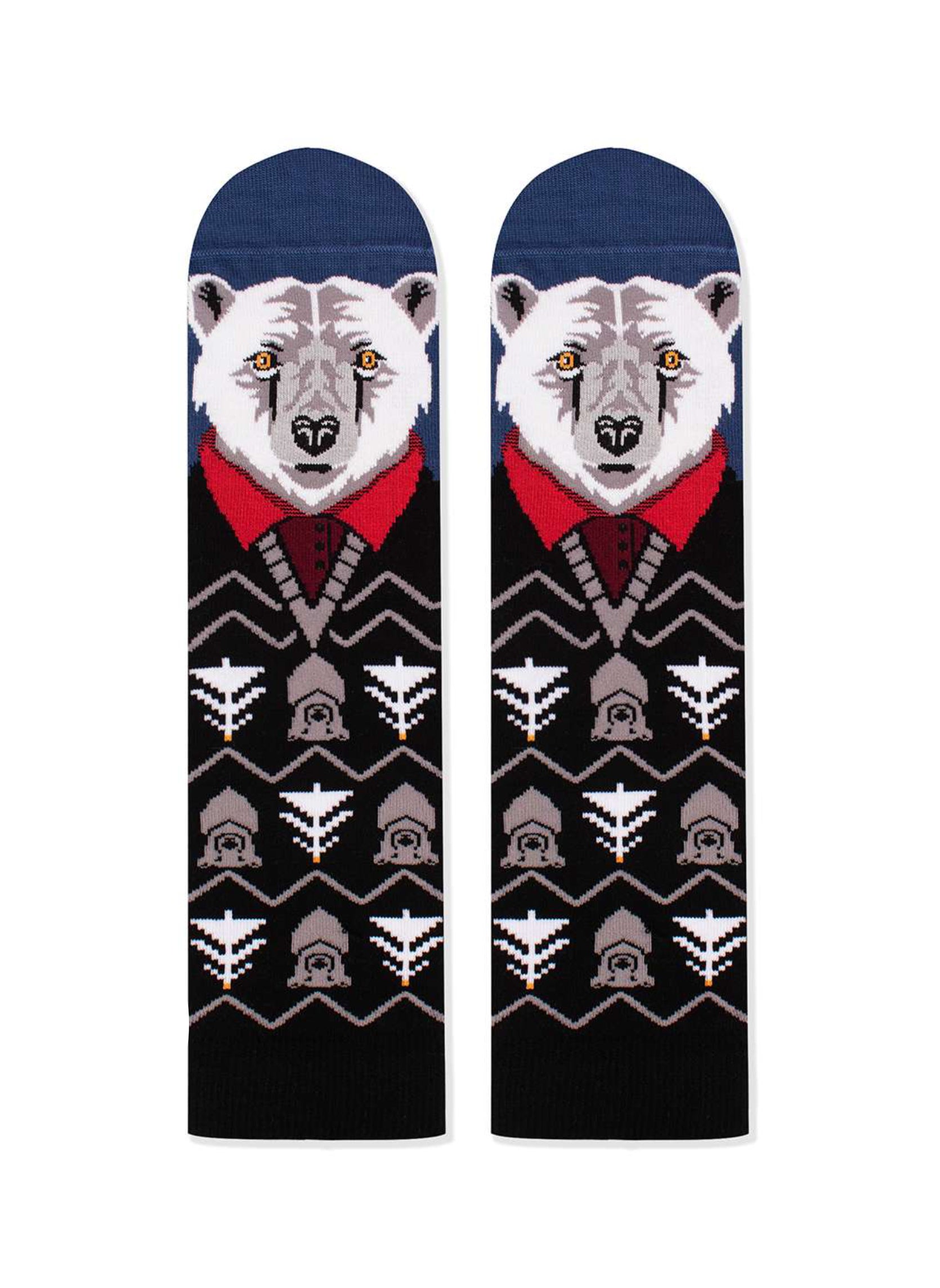 Chaussettes en Bambou Noël Ours Polaire