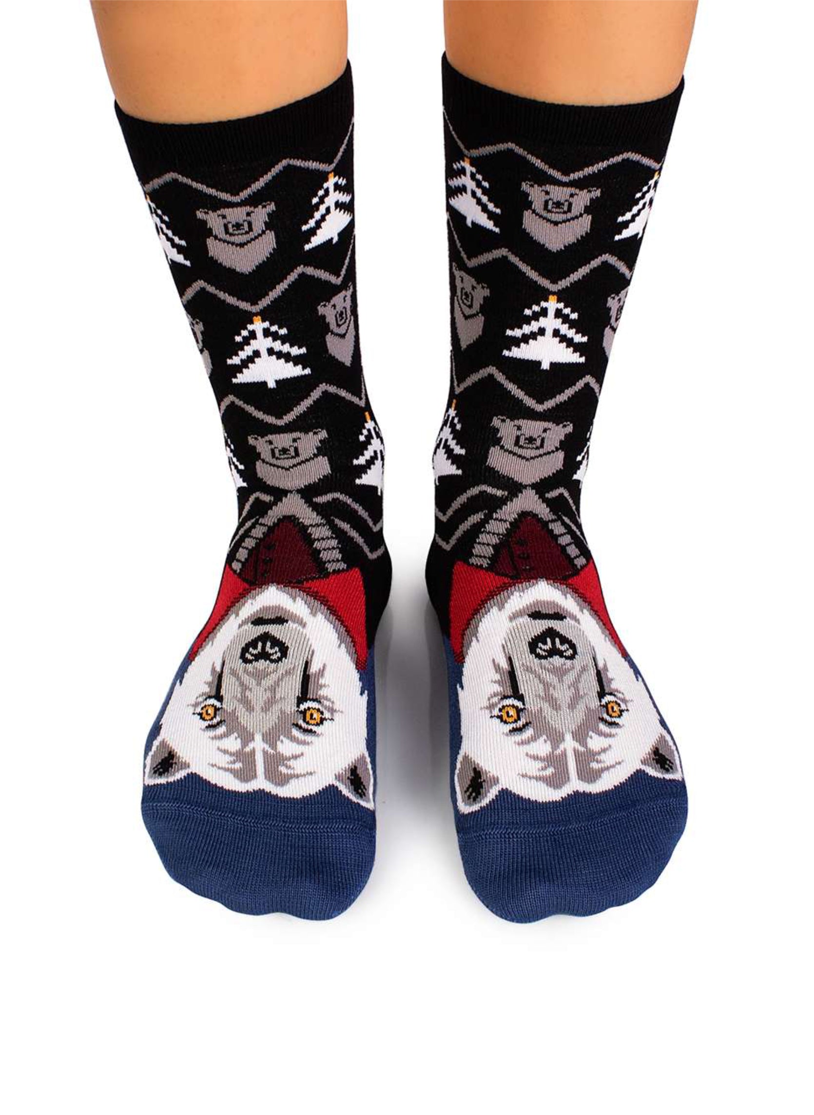 Chaussettes en Bambou Noël Ours Polaire