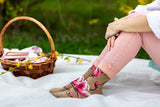 Chaussettes en Bambou Magnolia - Photo portée
