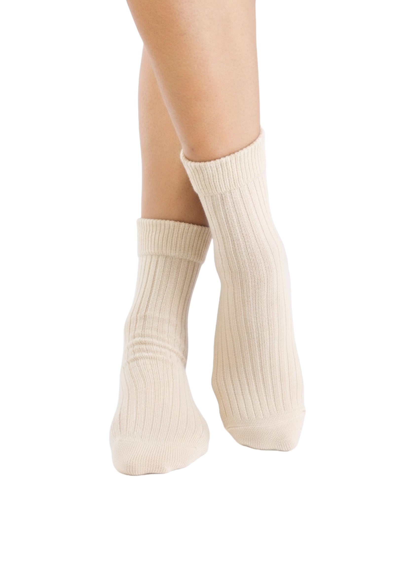 Chaussettes Laine Mérinos Épaisses - Écru