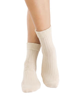 Chaussettes Laine Mérinos Épaisses - Écru