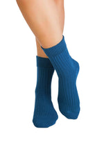 Chaussettes Laine Mérinos Épaisses - Bleu Pétrole