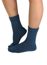Chaussettes Laine Mérinos Épaisses - Bleu Pétrole