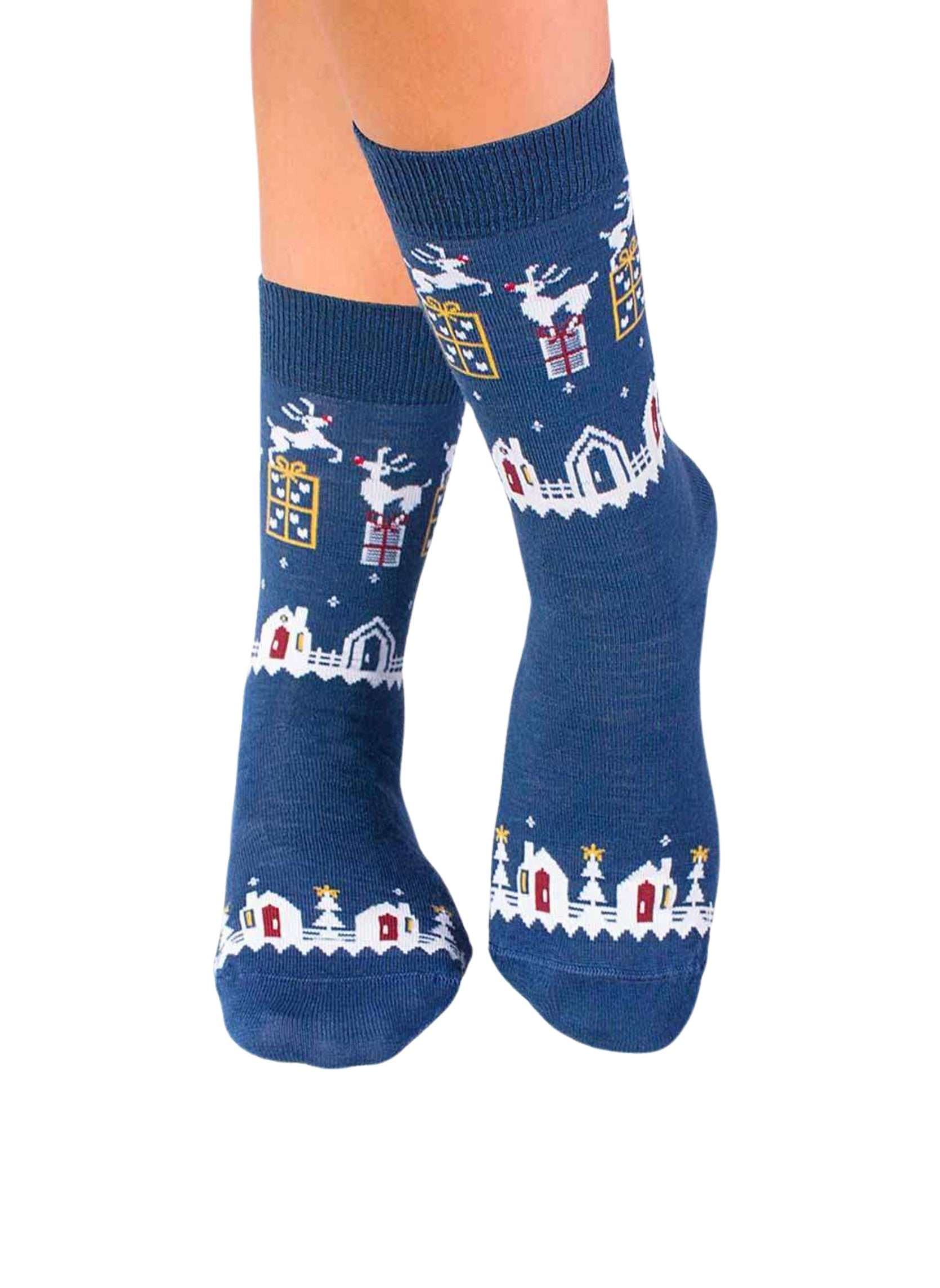 Chaussettes Laine Mérinos Cadeaux Bleues