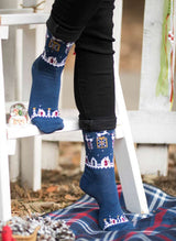 Chaussettes Laine Mérinos Cadeaux Bleues