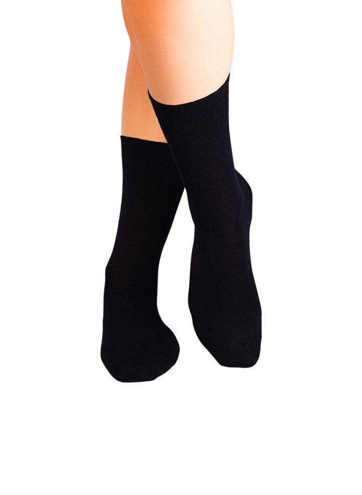 Chaussettes Laine Mérinos & Coton Noires - Pirin Hill