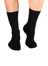 Chaussettes Laine Mérinos & Coton Noires