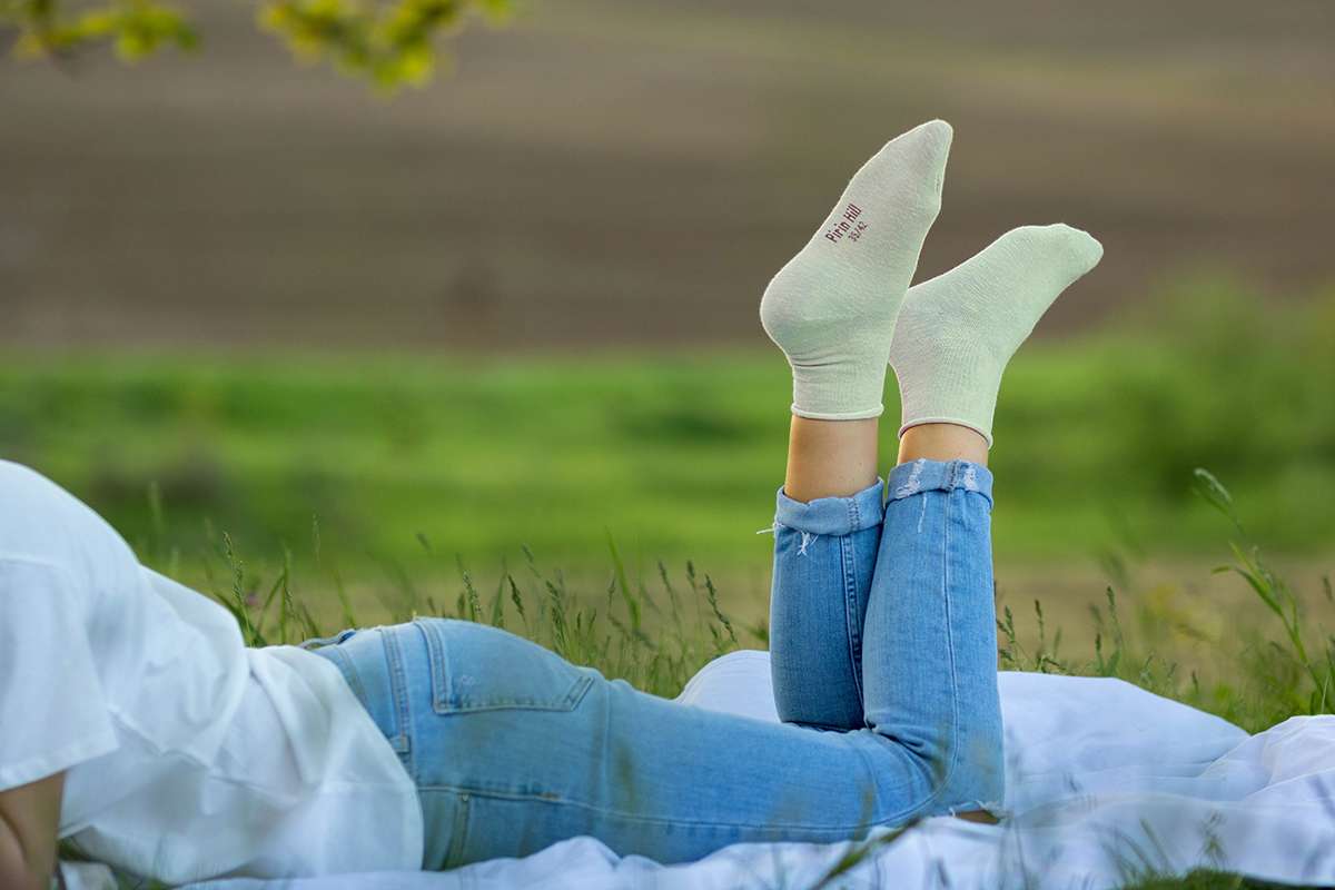 Chaussettes en Lin Écrues - Pirin Hill