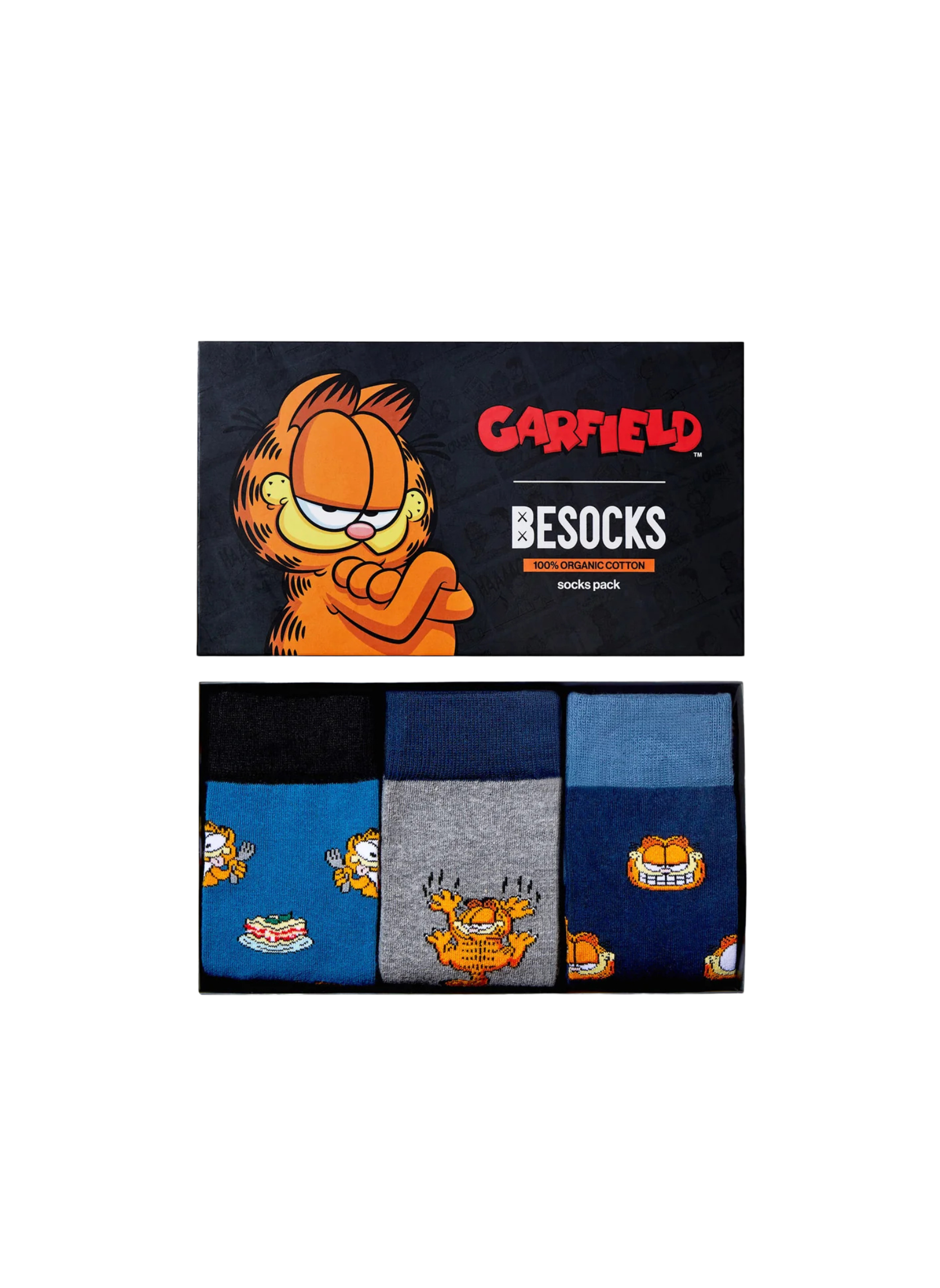 Coffret de 3 Paires de Chaussettes Garfield