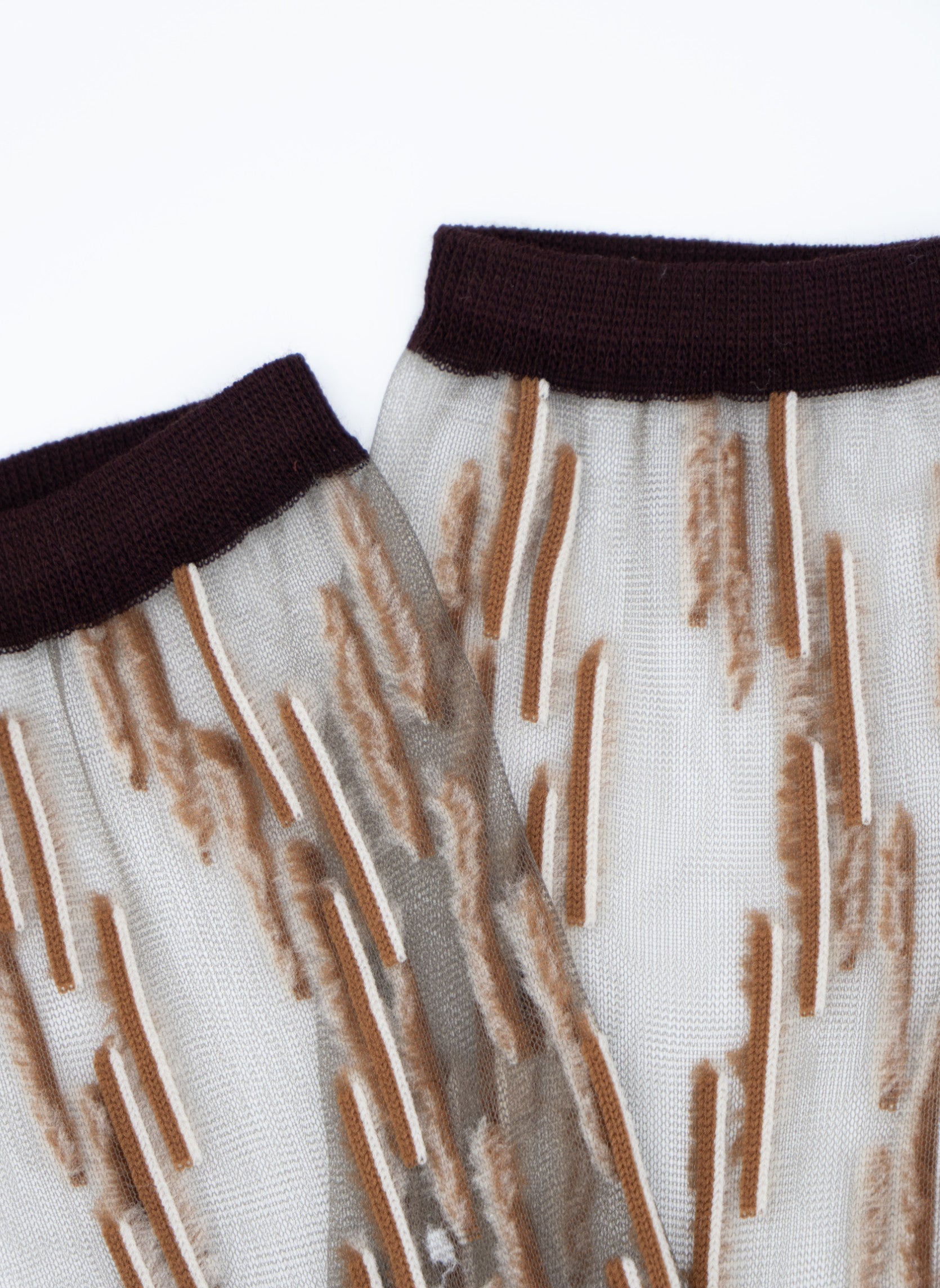 Chaussettes Transparentes Palina Brune