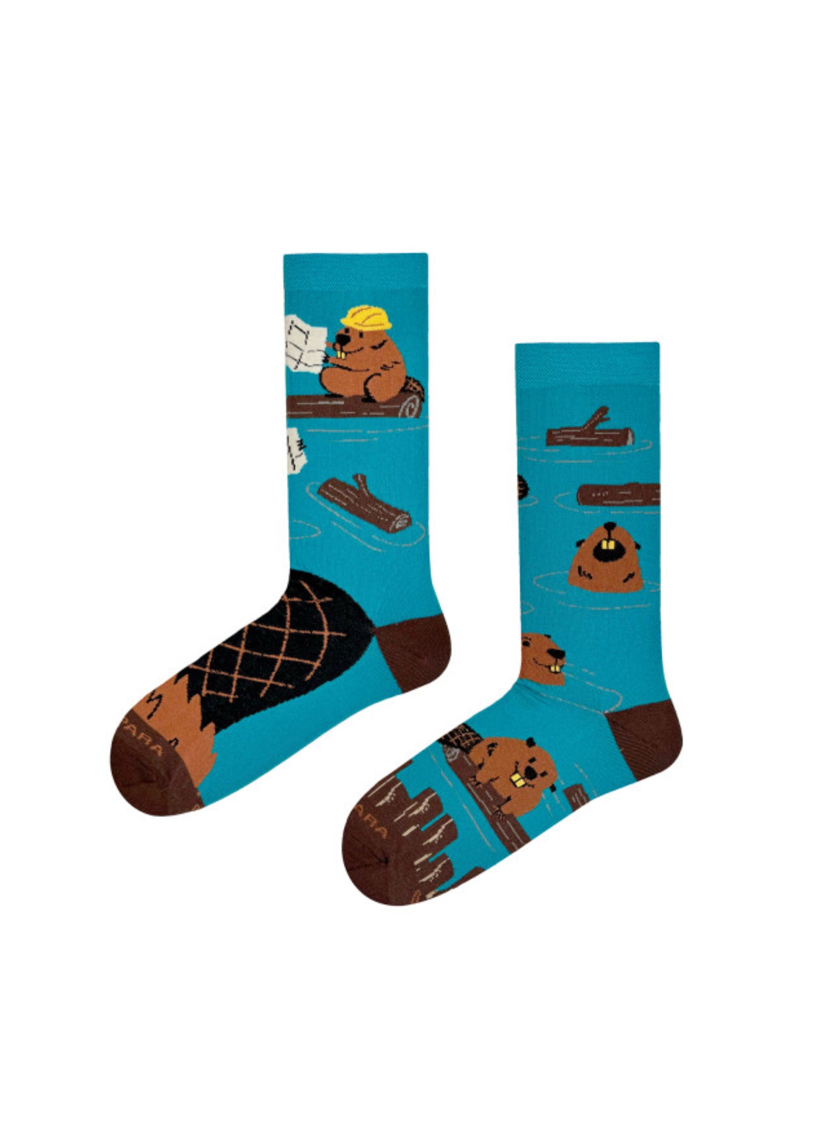 Chaussettes Castors Bleues