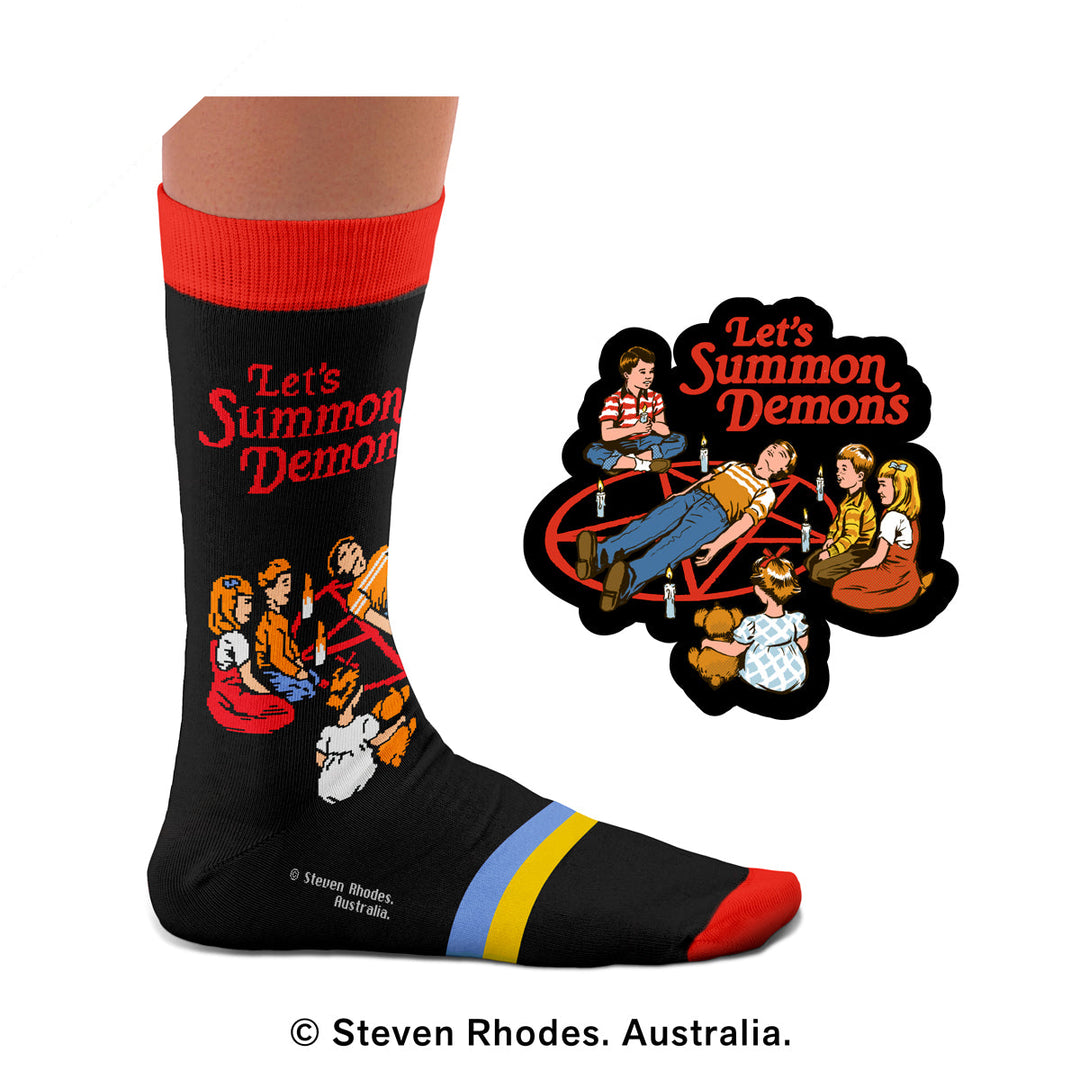 Chaussettes Let's Summon Demons, Steven Rhodes
