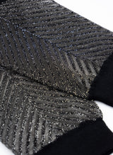 Chaussettes Transparentes à Paillettes Sapin Argenté