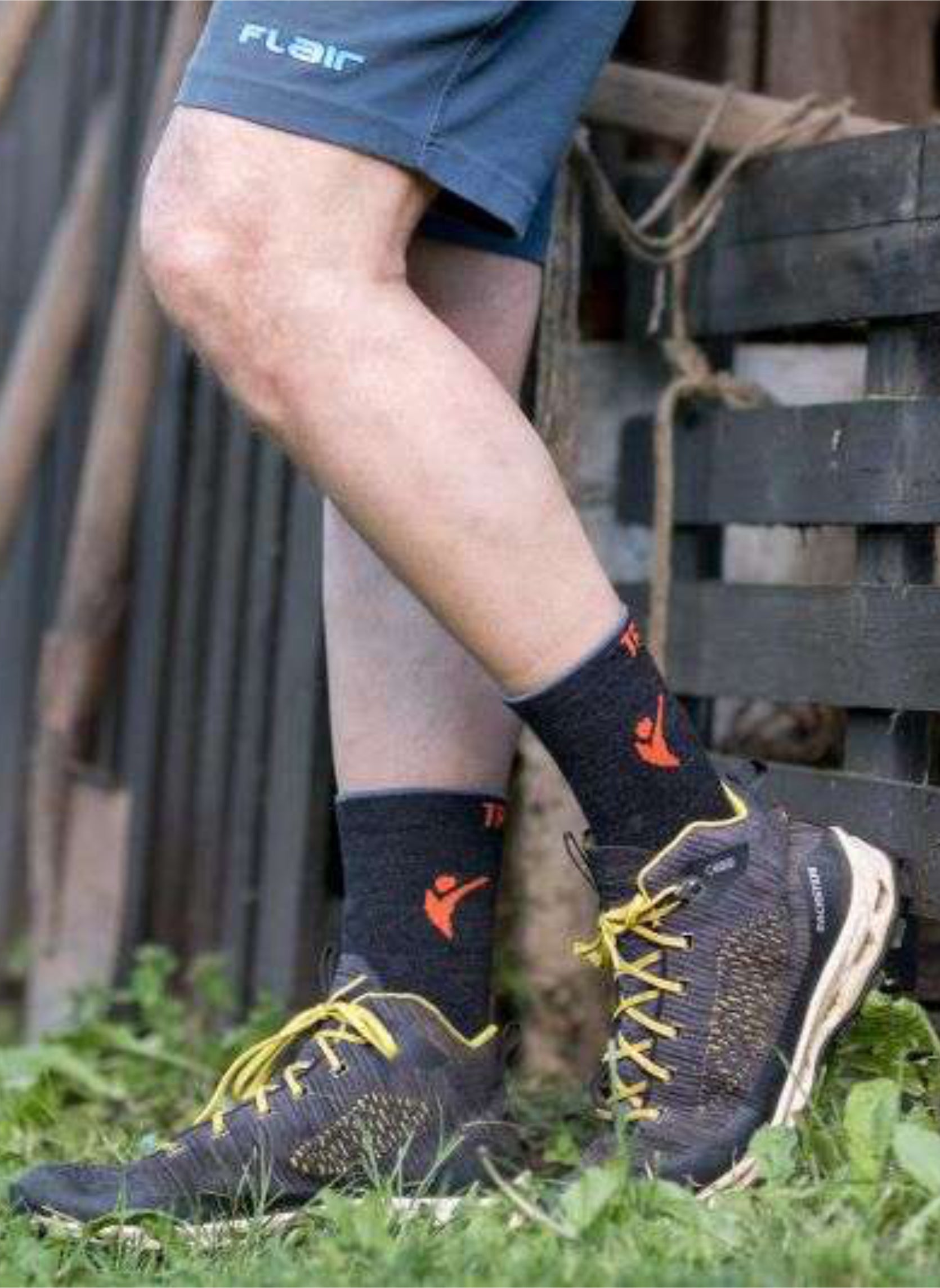 Chaussettes de Randonnée Fines Laine Mérinos Anthracites
