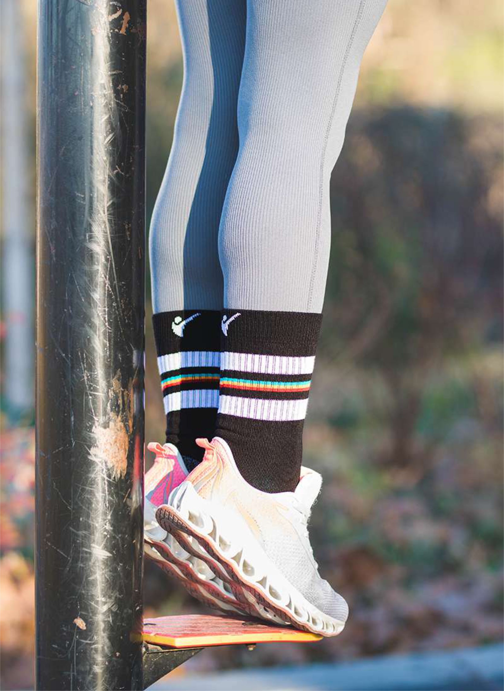 Chaussettes Active Life Style - Noir, style rétro