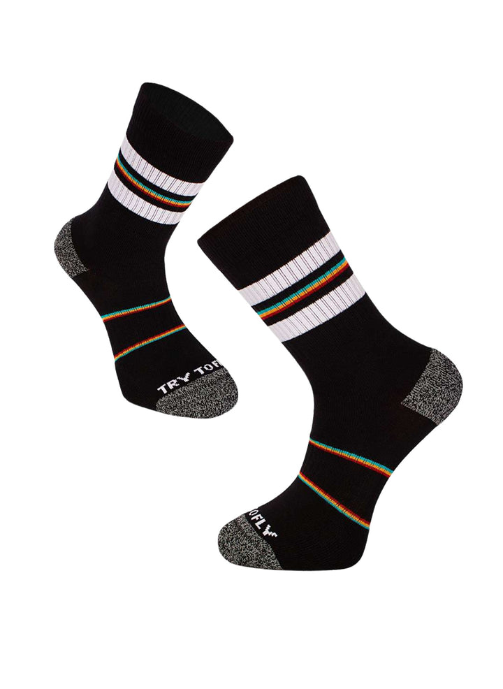 Chaussettes Active Life Style - Noir, style rétro - Try To Fly