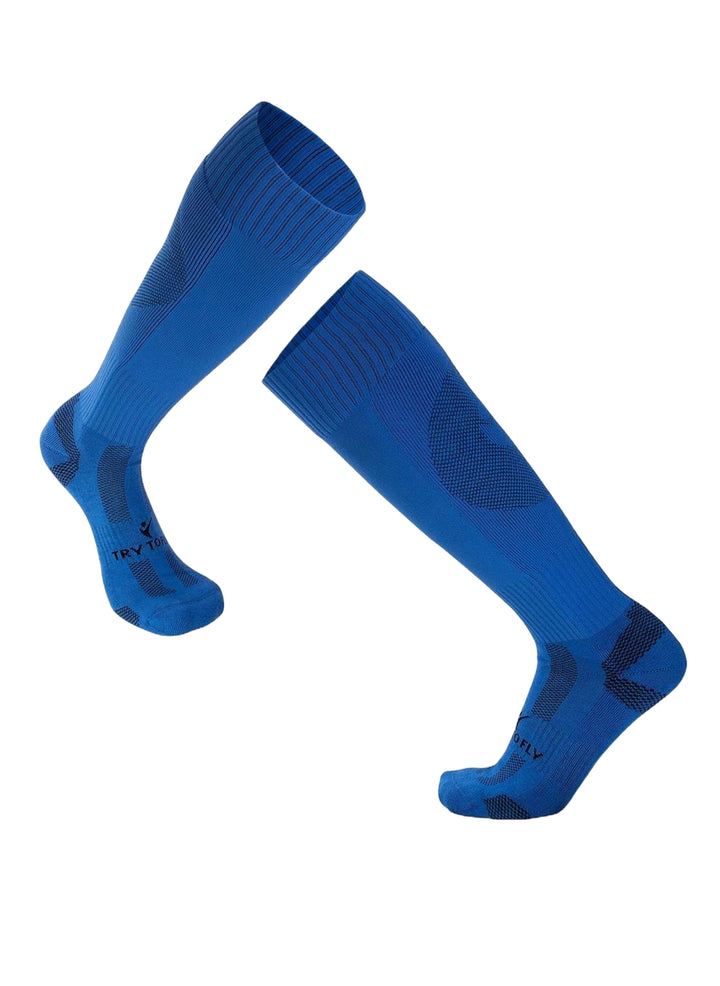 Chaussettes De Football Haut-Mollet - Bleu - Try To Fly