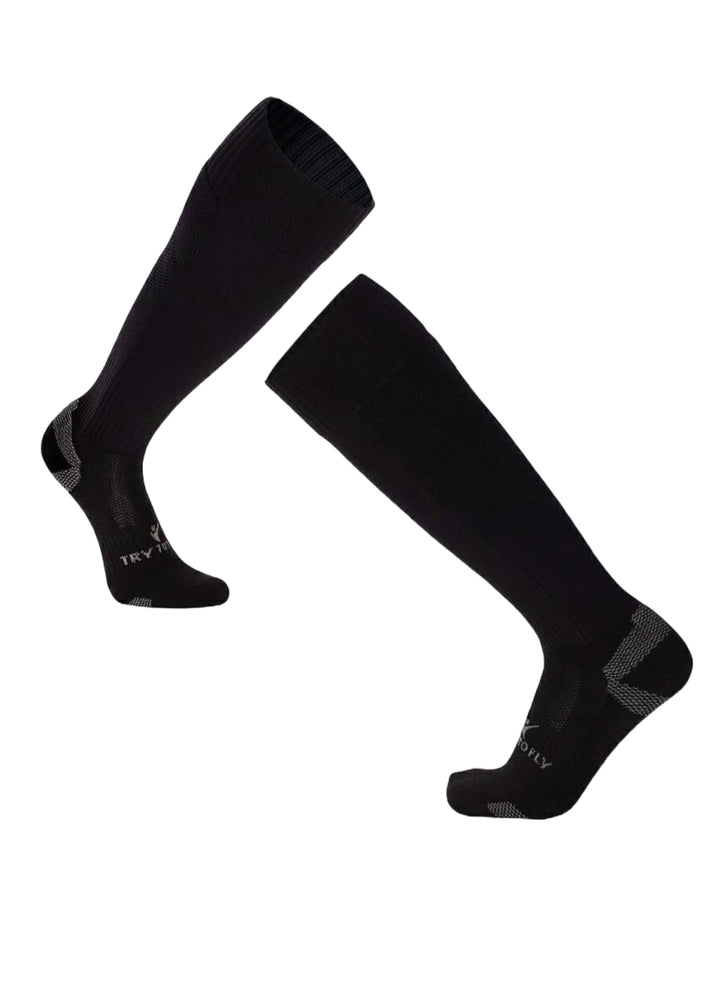 Chaussettes De Football Haut-Mollet - Noir - Try To Fly
