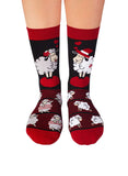 Chaussettes Arty Moutons Amoureux - Noires