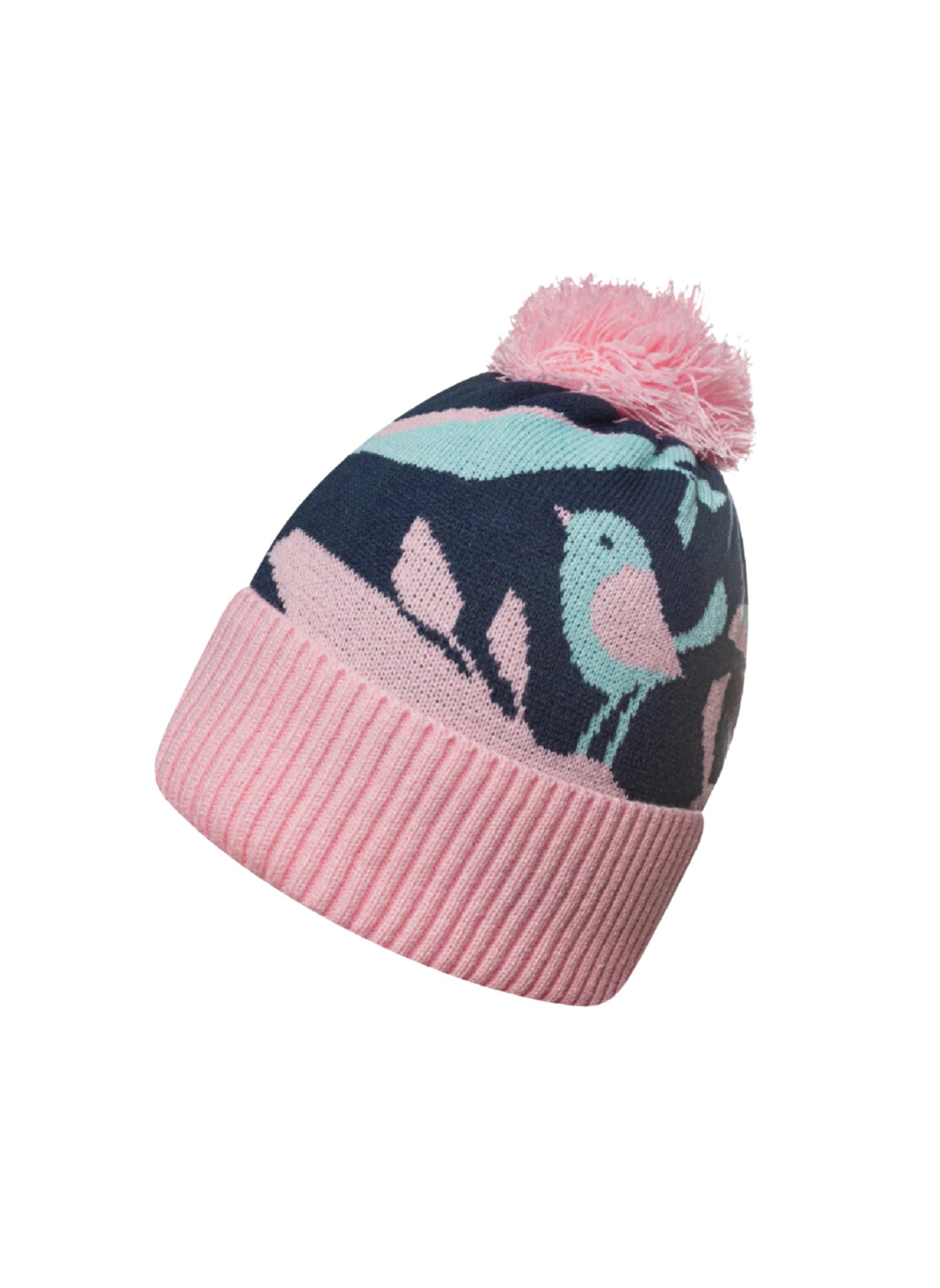 Bonnet Tricoté Oiseaux d’Hiver