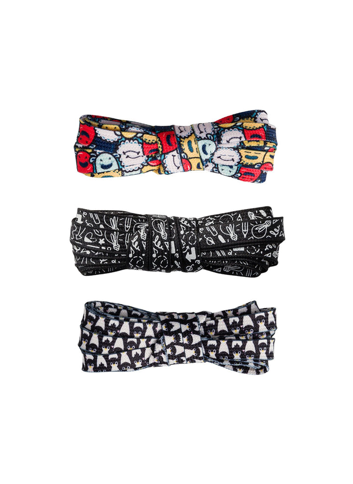 Lot de 3 paires de lacets Drôles de Créatures - Dedoles