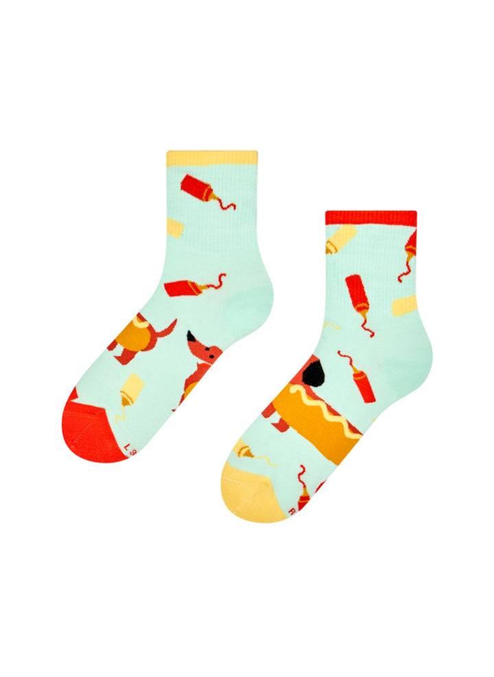 Chaussettes Courtes Teckel Hotdog - Dedoles