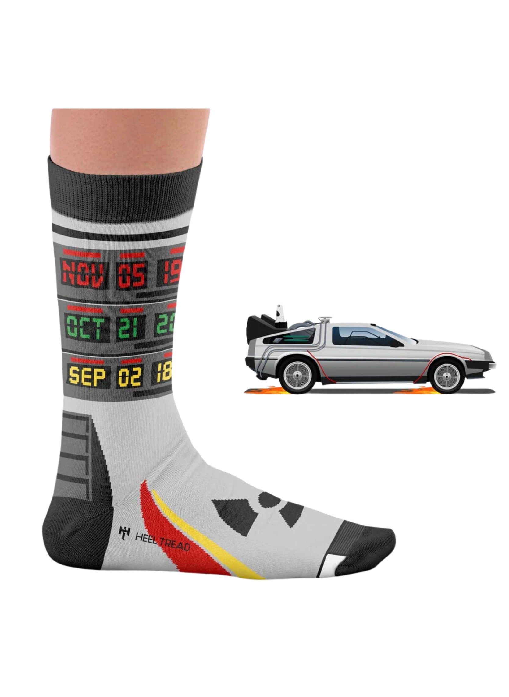 Chaussettes La DeLorean de Retour vers le Futur