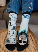 Chaussettes Arty Monkey DJ Musique