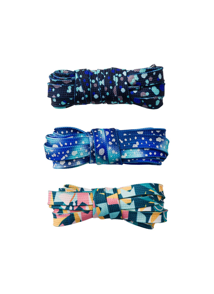 Lot de 3 paires de lacets Géométrie Colorée - Dedoles