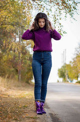 Chaussettes Arty Montagnes - Violet