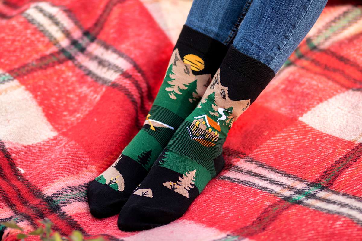 Chaussettes Arty Montagnes - Vert