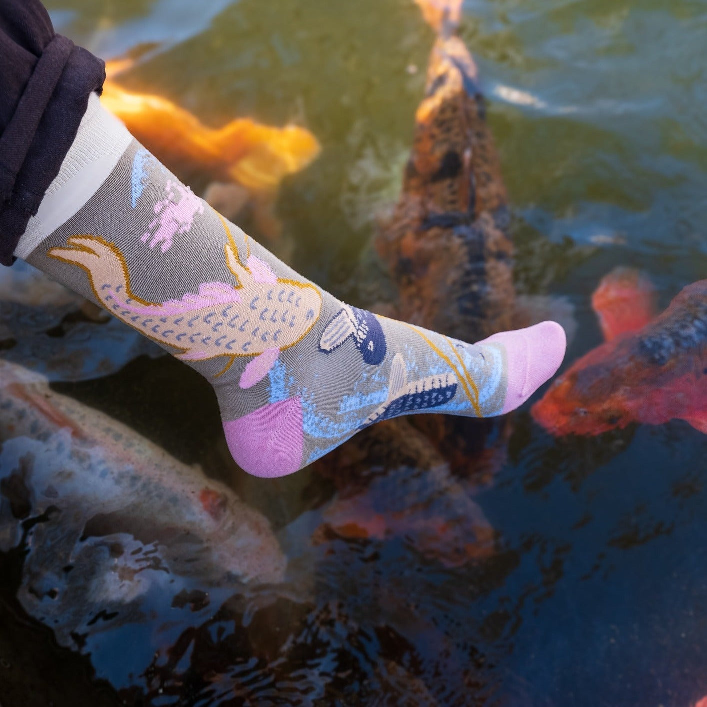 Chaussettes Carpes Nageant, Tsukioka Yoshitoshi - Sock Affairs
