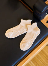 Chaussettes Antidérapantes Pilates & Yoga Beige - Dedoles
