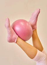 Chaussettes Antidérapantes Pilates & Yoga Vieux Rose - Dedoles