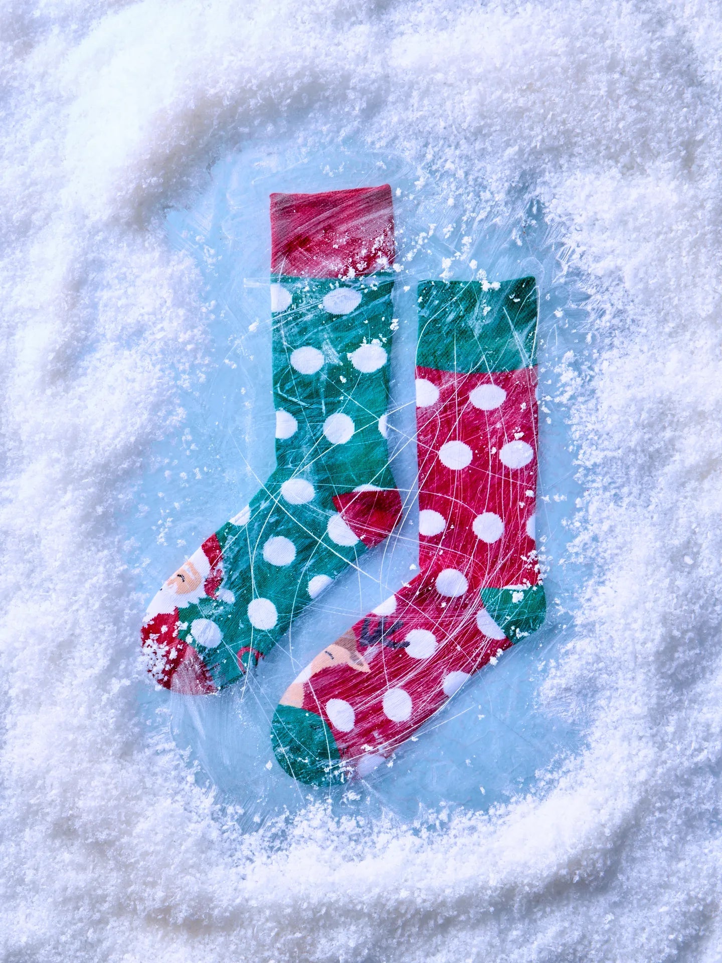 Chaussettes Chaudes Père-Noël et Rudolph - Dedoles