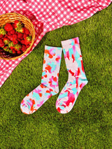 Chaussettes Côtelées Fleurs Funky - Dedoles
